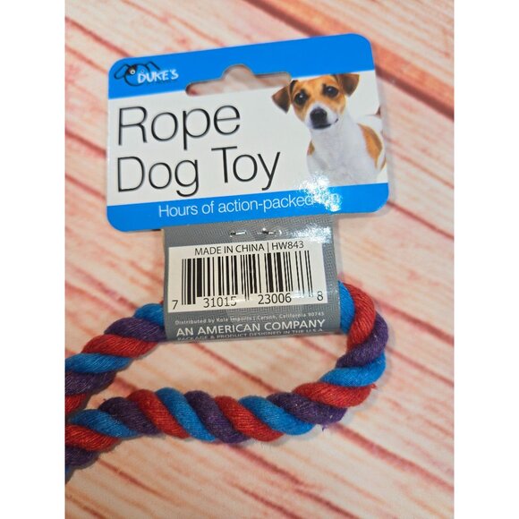 Dukes Cotton Knotted Dog Pull Rope Toy 2 Pack - Picture 2 of 7